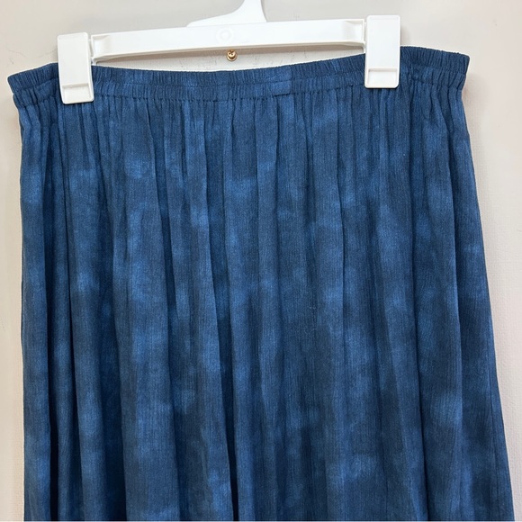 VINTAGE 90S NINO WONG Patchwork Midi Skirt Lagenlook Art To Wear Boho Cottage 1X - Picture 4 of 11